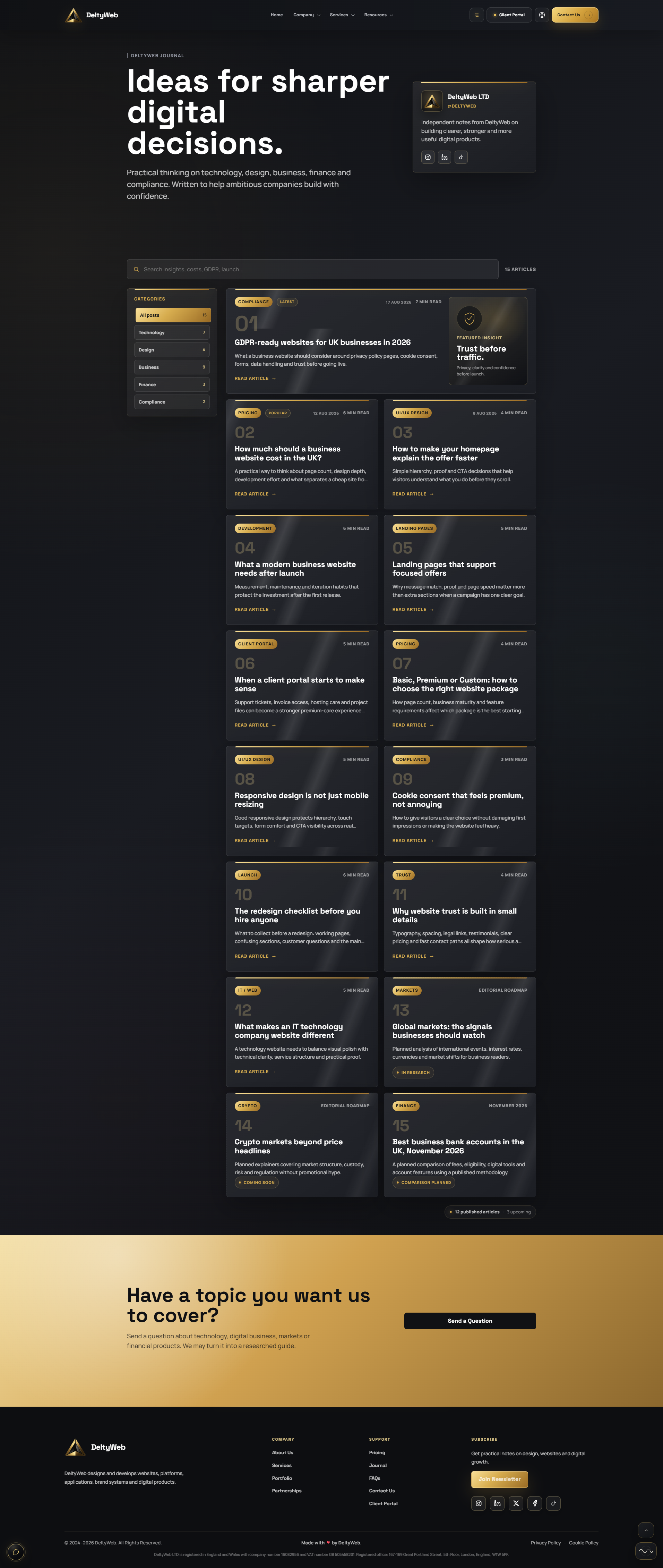 Full DeltyWeb journal page